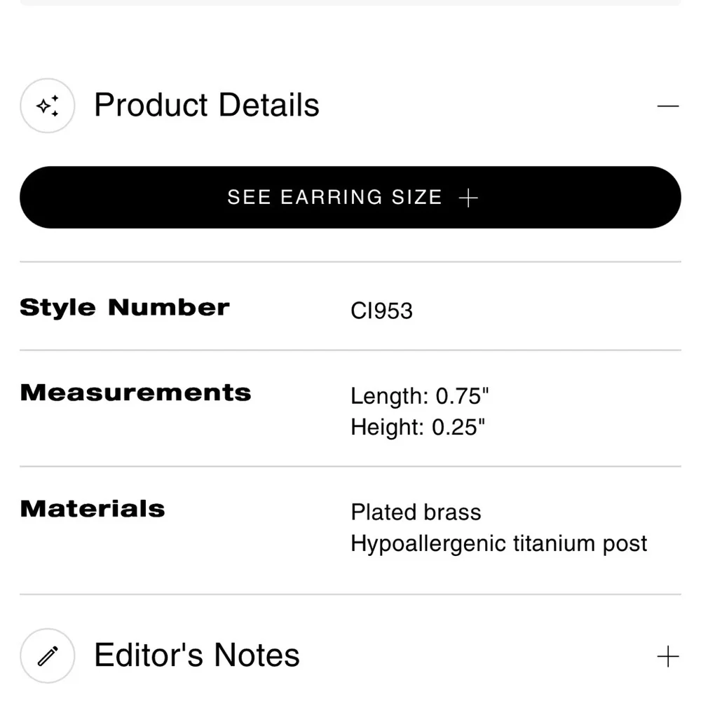 COACH classic paperclip design hoops. Hypoallergenic, new w original packaging . - Picture 2 of 3